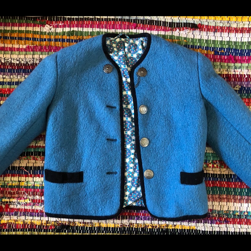 Blue thick Coat/Blazer